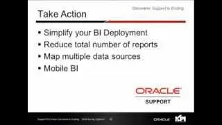 PT 2: Discoverer Support Is Ending [Support For Oracle Discoverer Is Ending... What Are My Options]