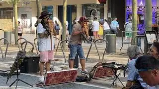 Live music concert before MyZeil, Frankfurt | Zeil shopping mall near Konstablerwache