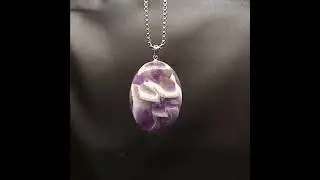 Violet Reverie &ndash; Natural Amethyst Lace Pendant