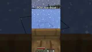 POV:  Ice Boot fahren wird zum Albtraum #minecraft #shorts