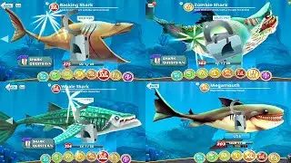 Hungry Shark World - All 39 Sharks Unlocked - ALAN Gameplay Hack Gems Coins Mod 2022