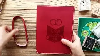 R atelier B6 Embossed Illustration TN Leather Cover