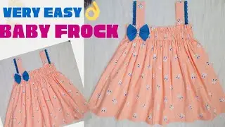 Very Easy baby frock cutting and stitching | baby frock tutorial with strips | dress sewing tutorial