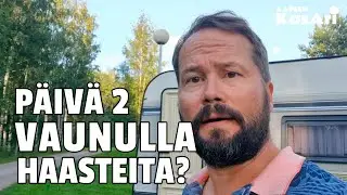 KARAVAANARIN TOINEN P&Auml;IV&Auml;, ONKO HAASTEITA? #metsaman #caravanlife #hobby #ruoka