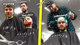 JE DEVIENS LE COIFFEUR DE LA TEAM CROUTON! (je suis au local)