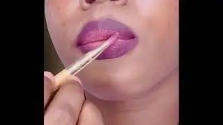 L&egrave;vres ombr&eacute;es #beaut&eacute; #makeup #maquillage #noir #darkmakeup #darkskin #l&egrave;vres