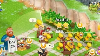 Hayday Gameplay Day 28 / making sanctuary Animal feed mill #hayday #haydaygameplay #trending #trend 