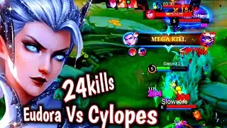 EUDORA VS Cyclops: When Harley Challenge Wrong Eudora in High rank - Mlbb Eudora