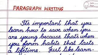 One page beautiful Handwriting || Paragraph writing in cursive || Neat and beautiful handwriting