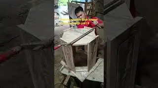 Making wooden Rice keeper octagon design part 8 #wooddesigner #wood #wooding