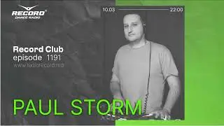 Progressive edm dj mix by DJ PAUL STORM - Live by radio RECORD Moldova/episode 1191/2023-10-03