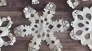 How to Make Pretty Paper Snowflakes Using Doilies