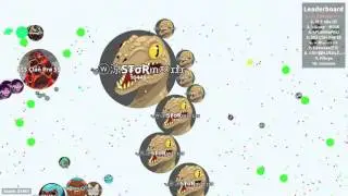 AGARIO UN EXPECTED SAME-SIZE POPSPLIT HACK!?