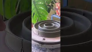 Throwing and Cutting a Slow Feeder Dog Bowl on the wheel ✨ Pottery Videos ✨ #ceramic #pottery