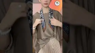 how to tie a small silk scarf | #shorts