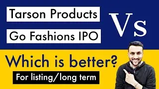 Go Fashion IPO A Dark Horse? Tarsons Products IPO VS Go Fashions IPO | Which is better ?
