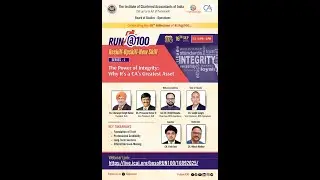 Webinar on &ldquo;The Power of Integrity: Why It&rsquo;s a CA's Greatest Asset&rdquo;