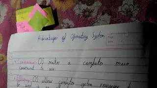 Advantages of operating system