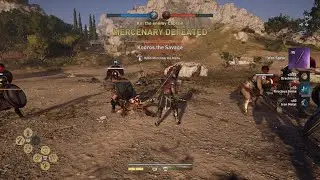 Assassin's Creed Odyssey mercenary kodros kill on battle #gaming #games #gamer #playstationtrophy