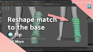 how to reshape a mesh the match to the base body easy way, Speed Modeling Tip, 3D Maya
