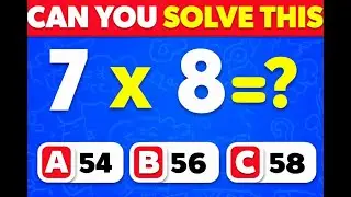 Instantly Solve 20 Multiplication Questions In 8 Seconds!✖️🤓📚