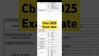 Cbse2025 exam date #cbse2025 #cbseclass10 #cbseboard #cbseexam2025