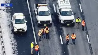 Second sinkhole opens up on I-80 in New Jersey, shutting down roadway