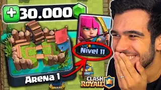 Gastei 30 MIL GEMAS numa conta INICIANTE e...? CLASH ROYALE