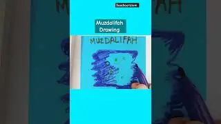 Easy  Drawing Muzdalifah for kid #saadiacrizioni #hajj  #Muzdalifah #muslim #kids  #drawing #islam