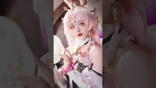 咦？这是什么？是符玄   亲一口cos 崩坏星穹铁道 银河漫游 通往群星的轨道 符玄【丝言不吃包子】#丝言不吃包子  Asian sexy girls