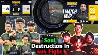 SouL Destroyed OG in 4v4 Fight🥵 Joker Legit 1v4 Back To Back🚨 Legit MVP🔥