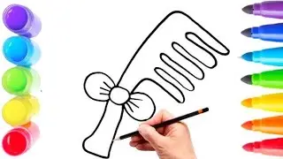 How To Draw Cute Comb Drawing Coloring For Kids and Toddlers | 88