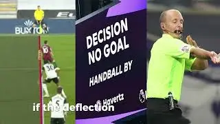 Listen very carefully to the new Handball Rule in the Premier League