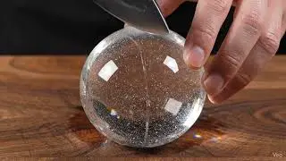Crystal Coconut cutting satisfying video