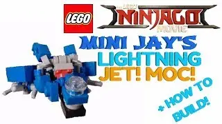 LEGO NINJAGO MOVIE! Jay's Mini Lightning Jet! MOC! + How to Build!