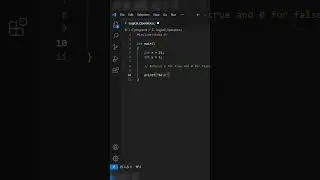 logical operators in C language #youtubeshorts #shorts #coding
