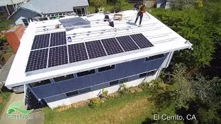 Solar Roofing in El Cerrito, CA (ON THE JOB!)