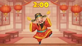 2 Minute Lunar New Year Timer | Dancing Cai Shen Ye 🧧💰
