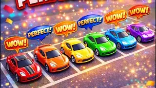 7 Toy Cars Line Up & Park PERFECTLY! 😱🚗 | Epic POV Unboxing&rdquo;#toys #satisfying #ytshorts 