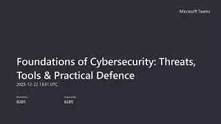 Introduction to Cybersecurity | Dr.I.Mettildha Mary | Teams Recap