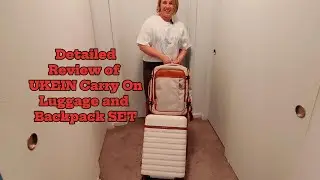 REVIEW of the UKEIN luggage travel set with backpack and toiletries bag and TSA lock