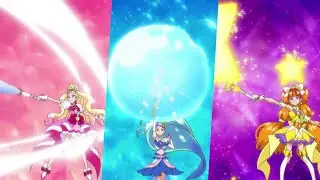 [1080p] Precure Lys Tourbillon, Bubble Ripple & Meteor Humming (Flora, Mermaid & Twinkle Attack)