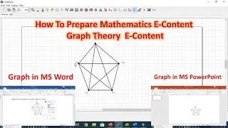 Mathematics E-Content Preparation|E-content for Graph Theory|How to draw Math graphs in Tamil