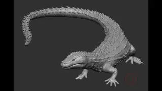 Sculpting an Earless Monitor Lizard in ZBrush Time Lapse