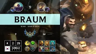 Braum Support vs Rell - KR Challenger Patch 14.12