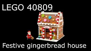 LEGO 40809 Gingerbread house - building