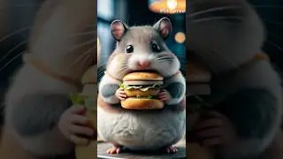 cute 🥺🥺 mouse eats burger 🍔 King 👑 burger 🍔🍔🍔 look mouse reaction #shortsfeed #cute #viral #funny