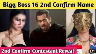 Bigg Boss 16 2nd Confirm Contestant Reveal 🤩 - BB16 Confirm Contestant