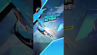 Unlock the Midnight Action Skydive now and land like a true legend🔥