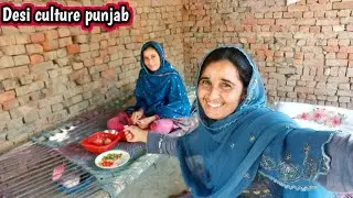 Pindu Girl Vloger House Routine | Desi Culture Punjabi Family | Cooking Happy